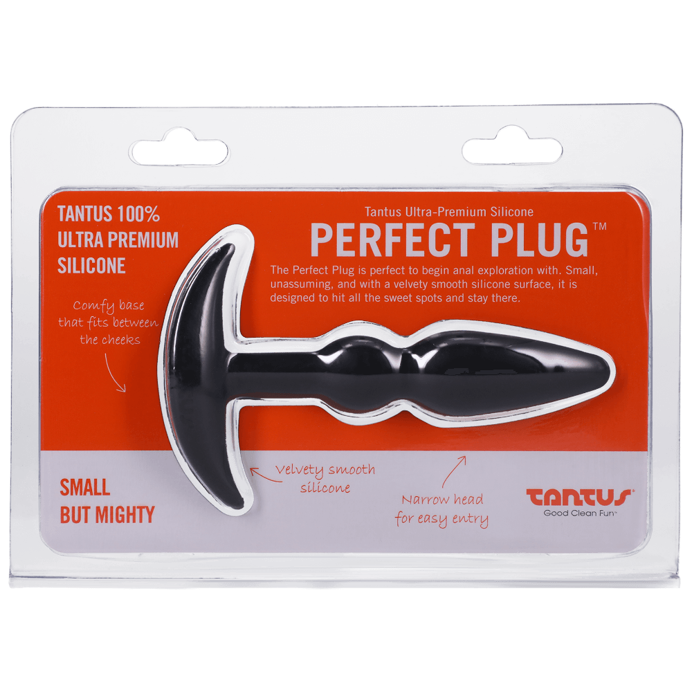 Tantus Silicone Perfect Butt Plug Black