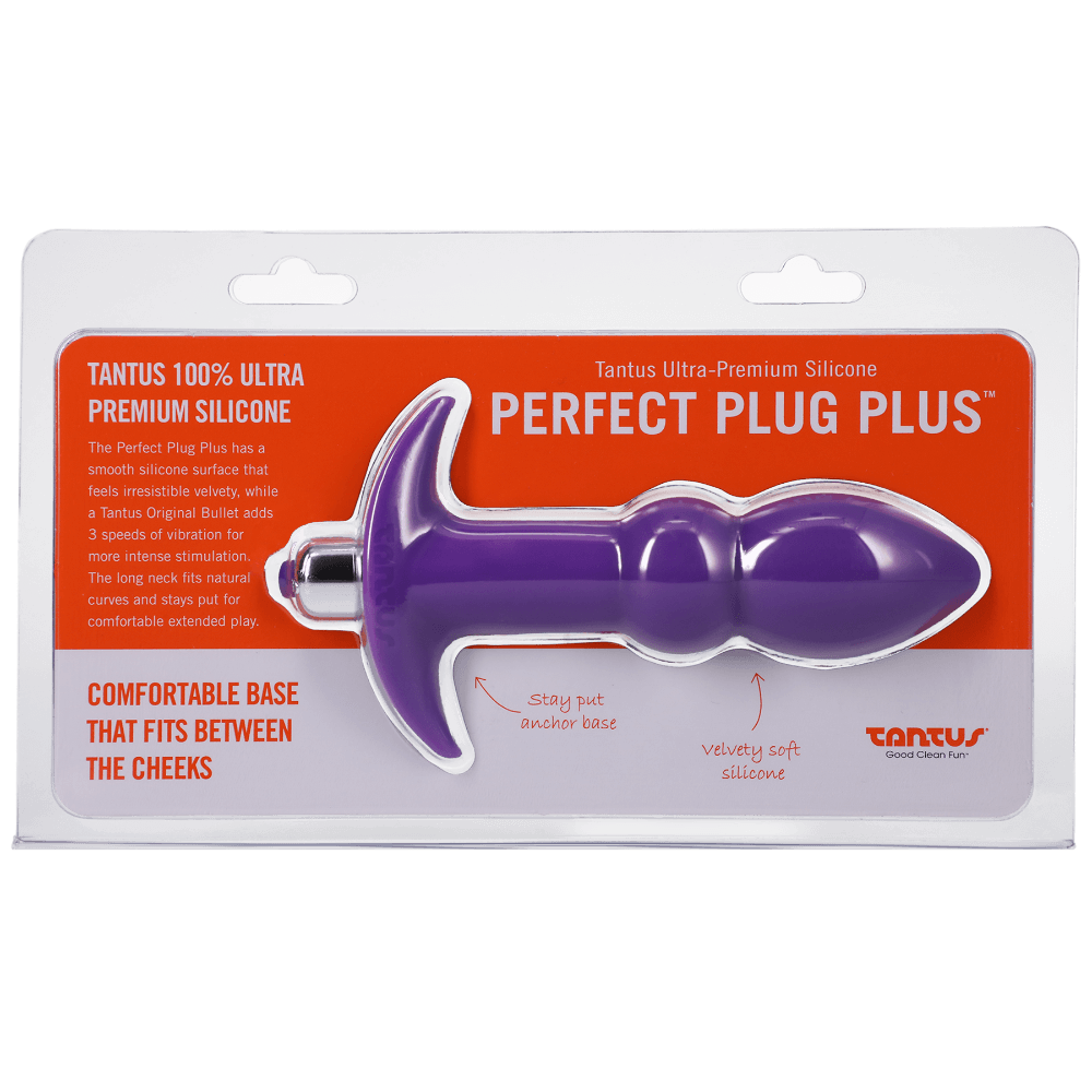 Perfect Plug Plus Vibe in packaging - color Purple