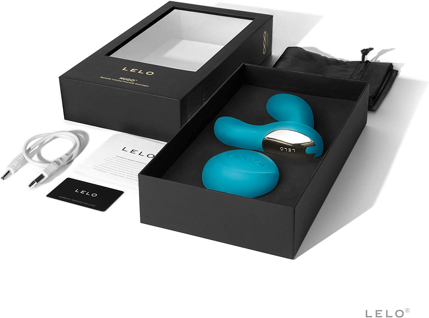 LeLo Hugo Ocean Blue Prostrate Massager open Box display