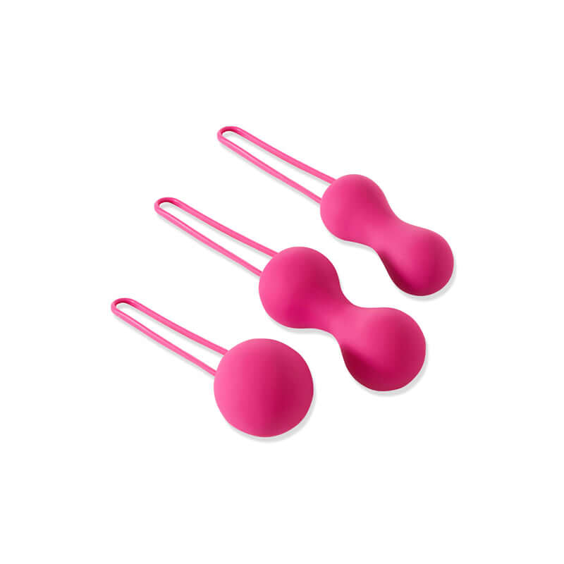 Fuchsia Je Joue Ami Kegel balls set for strengthening and stimulating intimate muscles, available at Tickle-Boxx.