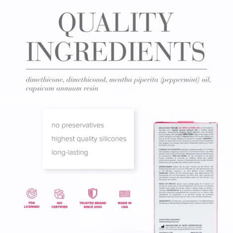 JO Clitoral Gel Spicy - no preservatives, high quality silicone, long lasting