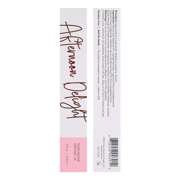 AFTERNOON DELIGHT Perfume Oil with Pheromones - Tropical - Floral scent 