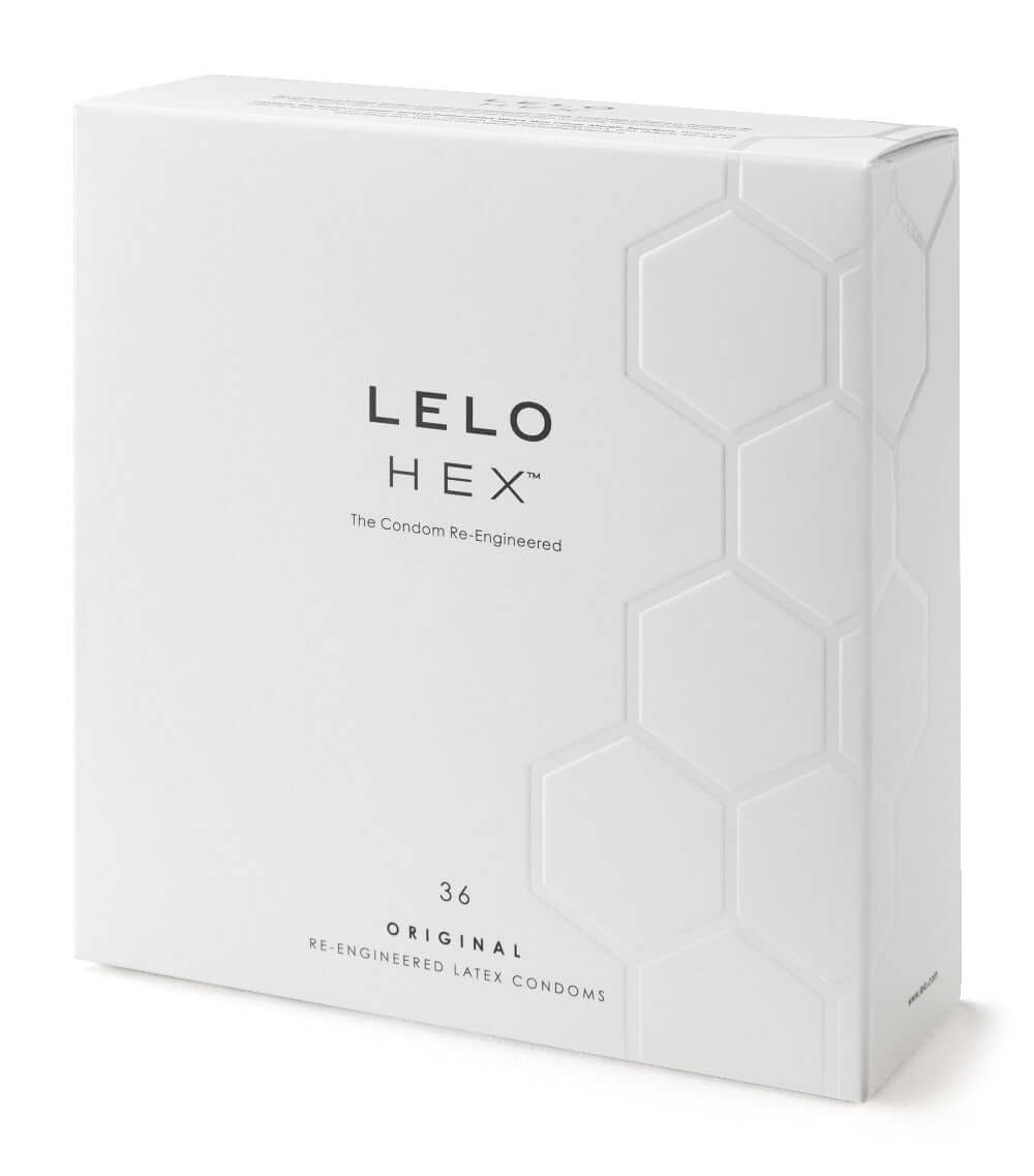 LeLo 36 pack of condoms shown-slight angle