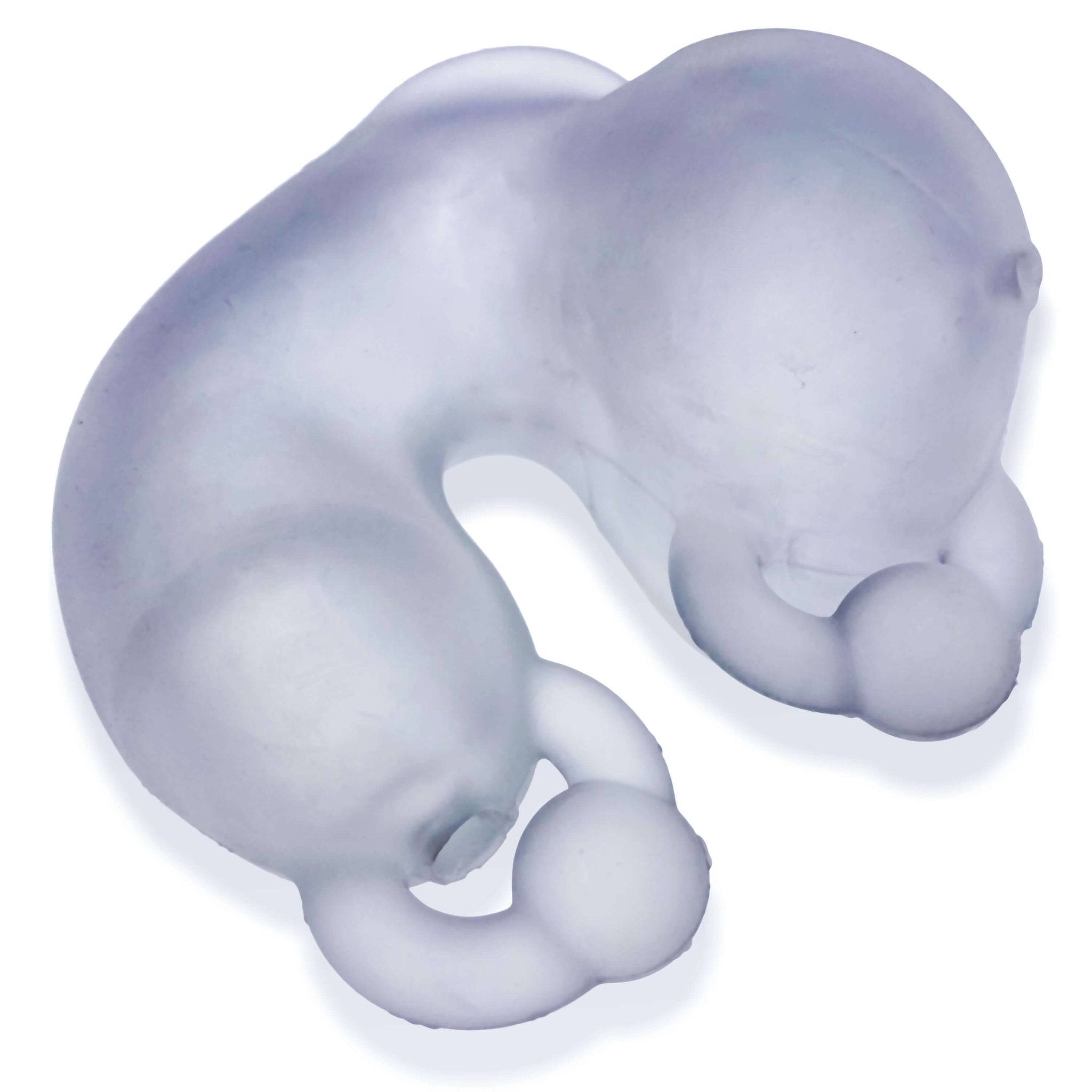 Oxballs® MEATLOCKER Chastity Cage – CLEAR ICE Plus+Silicone™ Full-Cover Restraint