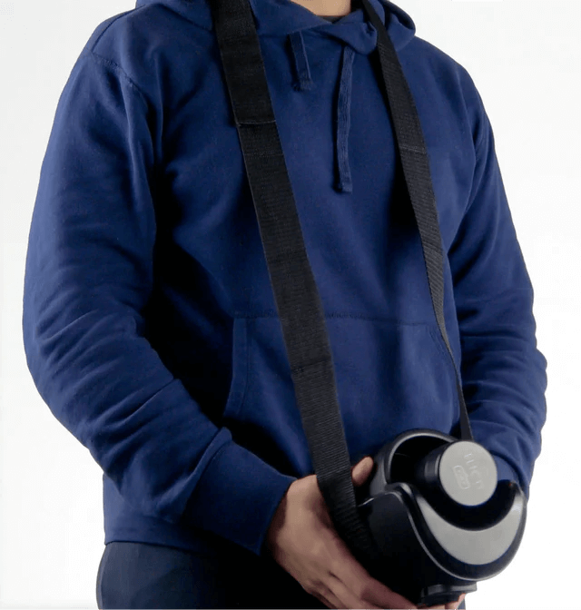 Keon Neck Strap shown being worn