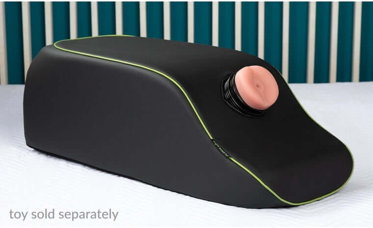 On A Mission - Black Faux Leather padded mount for Fleshlight by Liberator