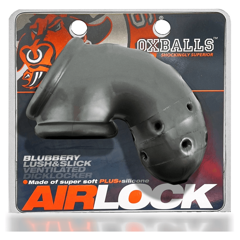 AIRLOCK, air-lite, vented, chastity, STEEL, lockable, secure, adult, fetish, restraint, device, durable, metal, intimate, accessory