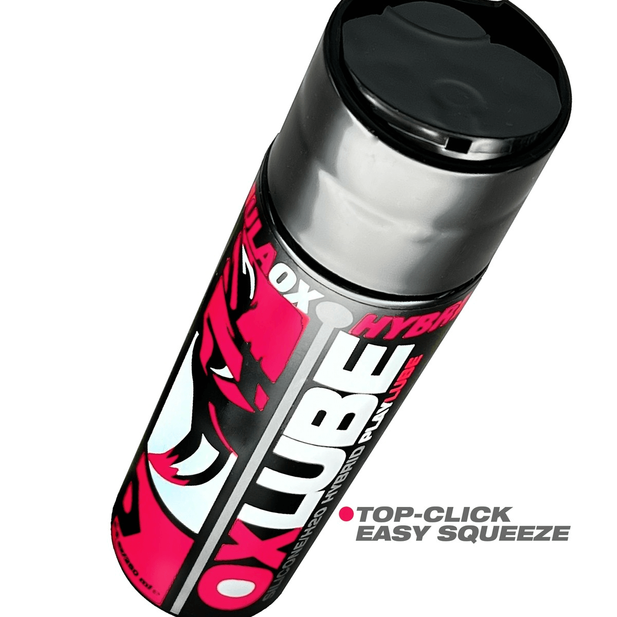 OXLUBE’s no-mess click-top spout for easy dispensing