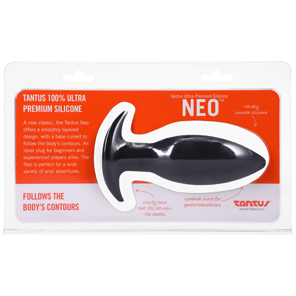Tantus Neo Silicone Butt Plug - Black